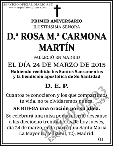 Rosa M.ª Carmona Martín